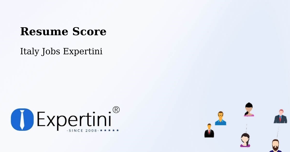 Resume Score & Job Description Match Tool – Ricadi - Italy Jobs Expertini
